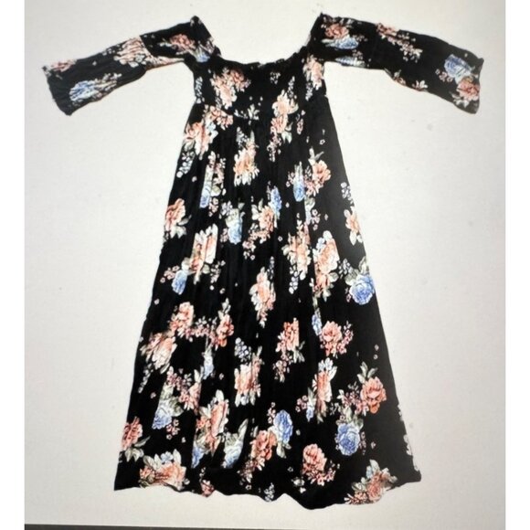 Torrid Floral off the shoulder Challis Smocked Womens Maxi Dress.Size 2 -18/20 - Picture 2 of 11